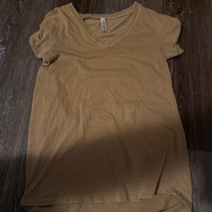 LulaRoe Casual Tan V-Neck Women's Top
